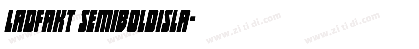LadFakt SemiBoldisla字体转换